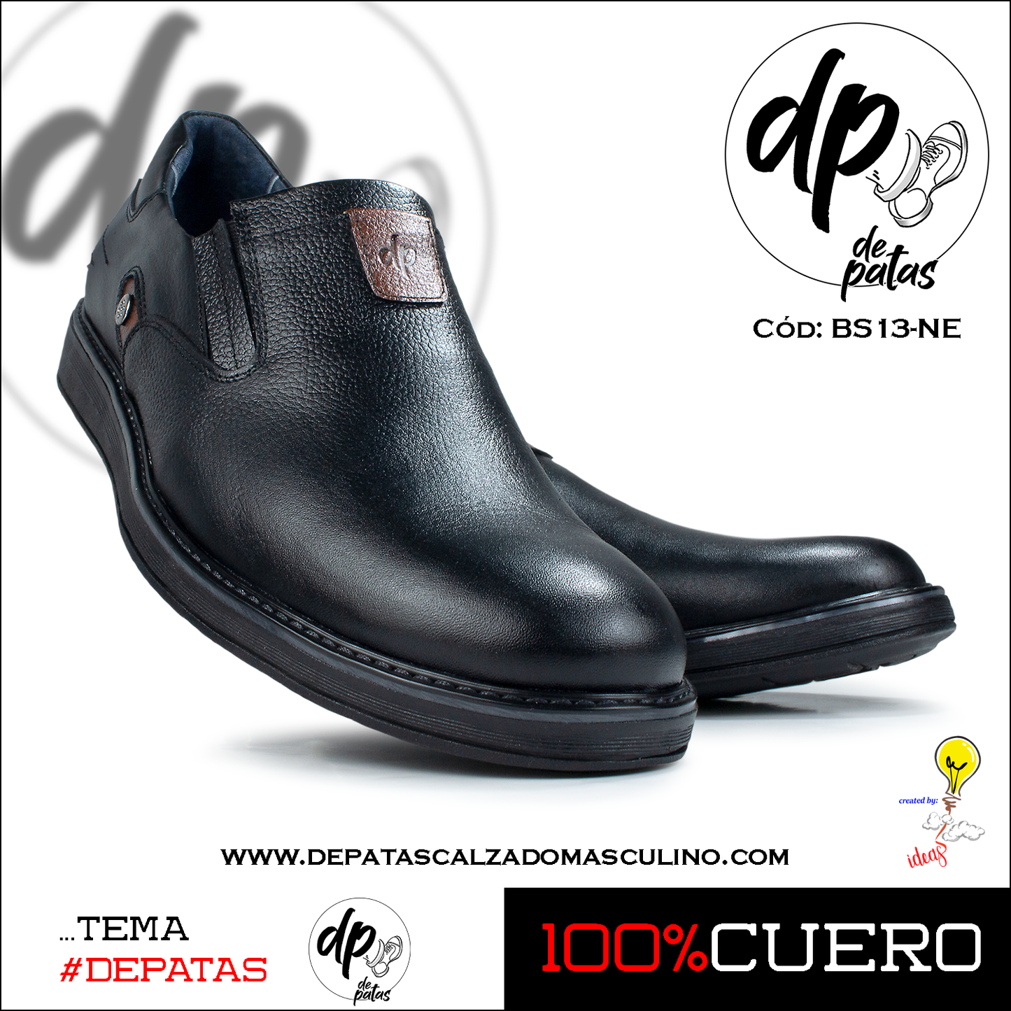 Mocasín casual (BS13-NE) horma grande