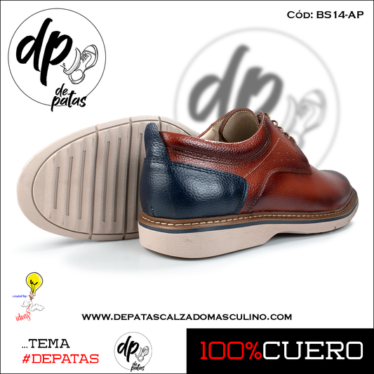 Derby casual (BS14-AP) horma grande