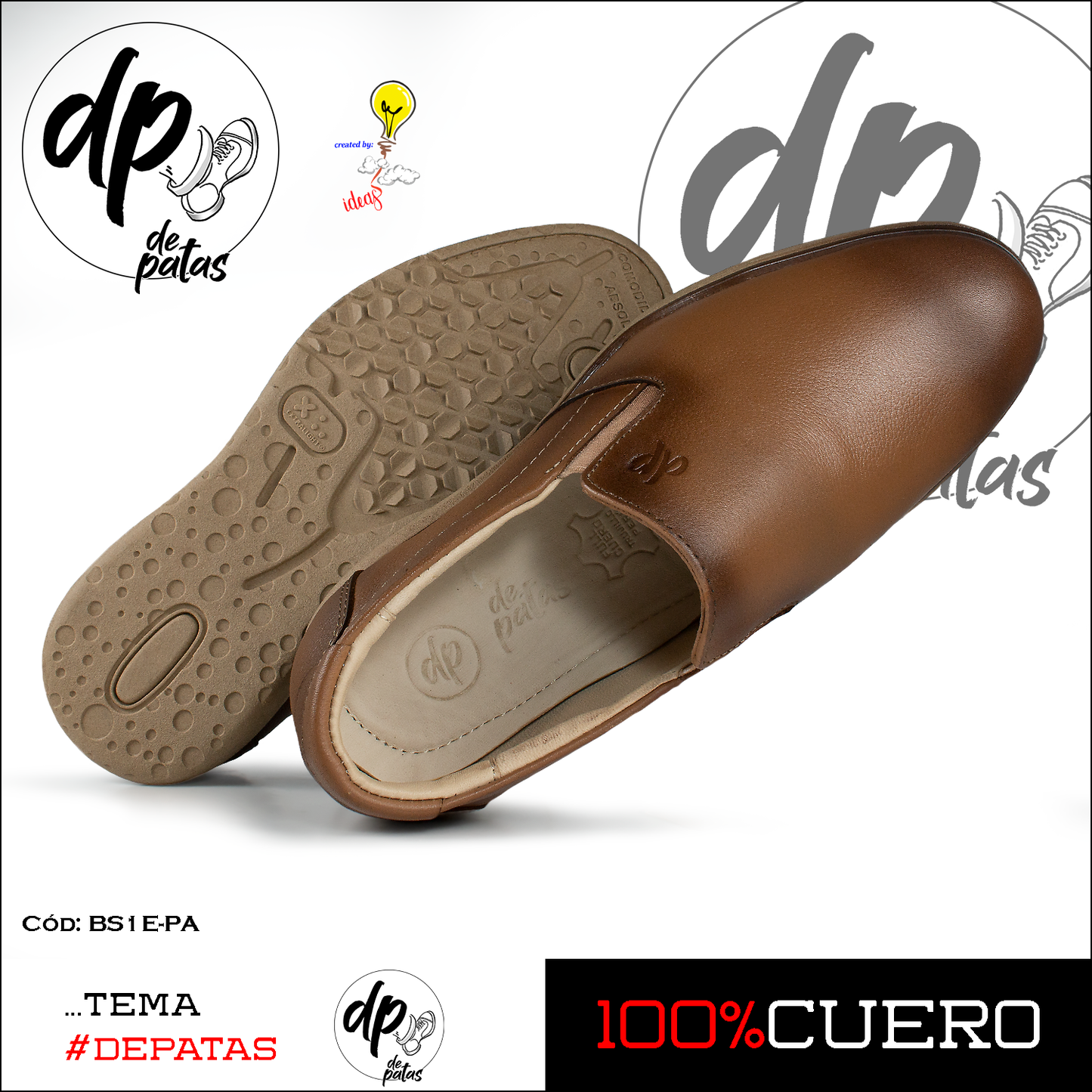 Mocasín casual (BS1E-PA) horma exacta