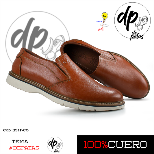 Mocasín casual (BS1F-CO) horma exacta