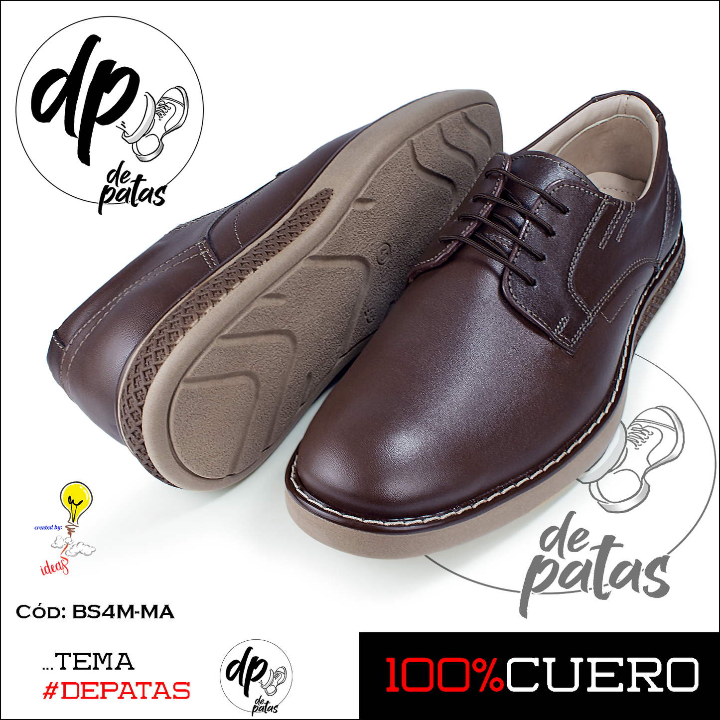 Derby casual (BS4M-MA) horma exacta