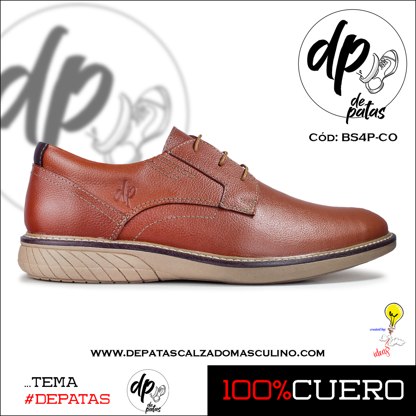 Derby casual (BS4P-CO) horma exacta