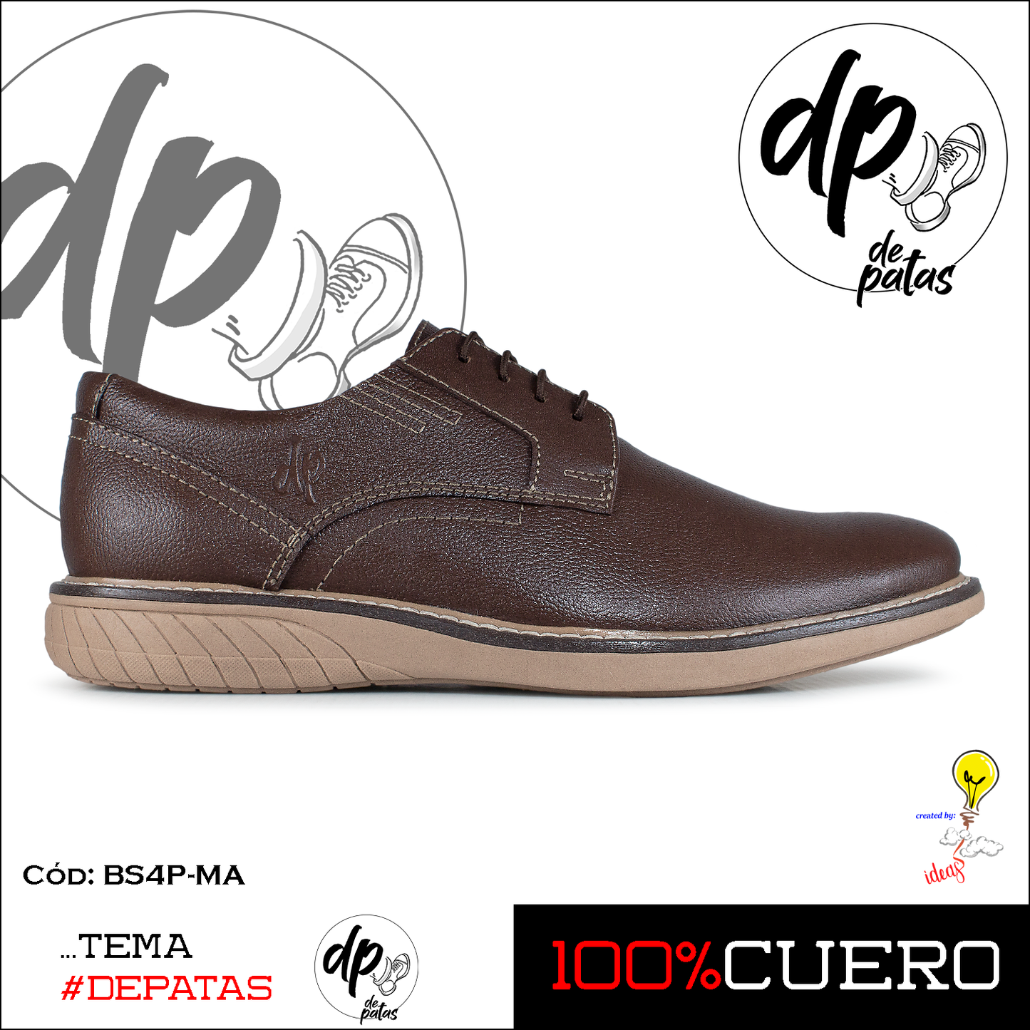 Derby casual (BS4P-MA) horma exacta