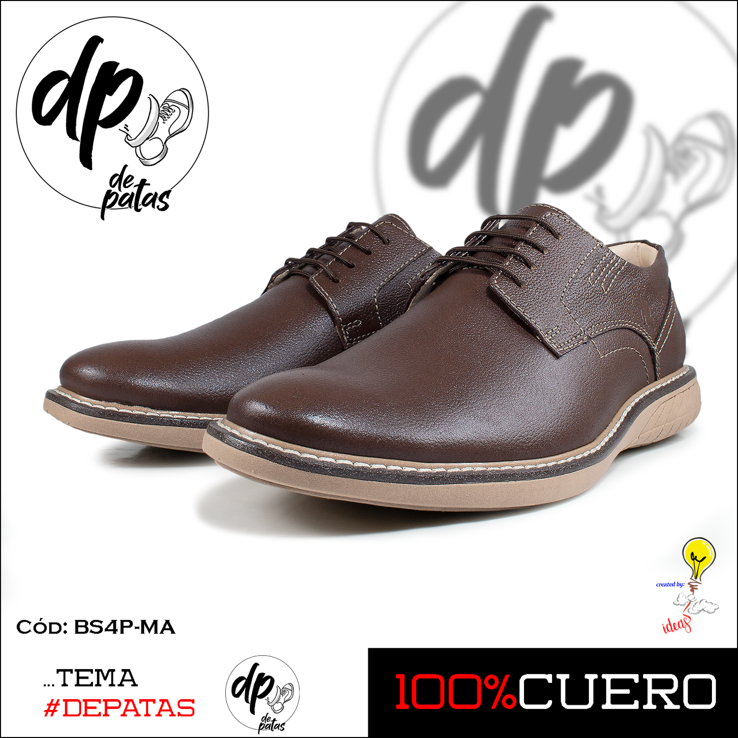 Derby casual (BS4P-MA) horma exacta