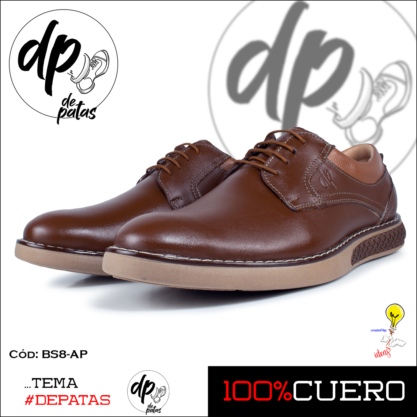 Derby casual (BS8-AP) horma exacta