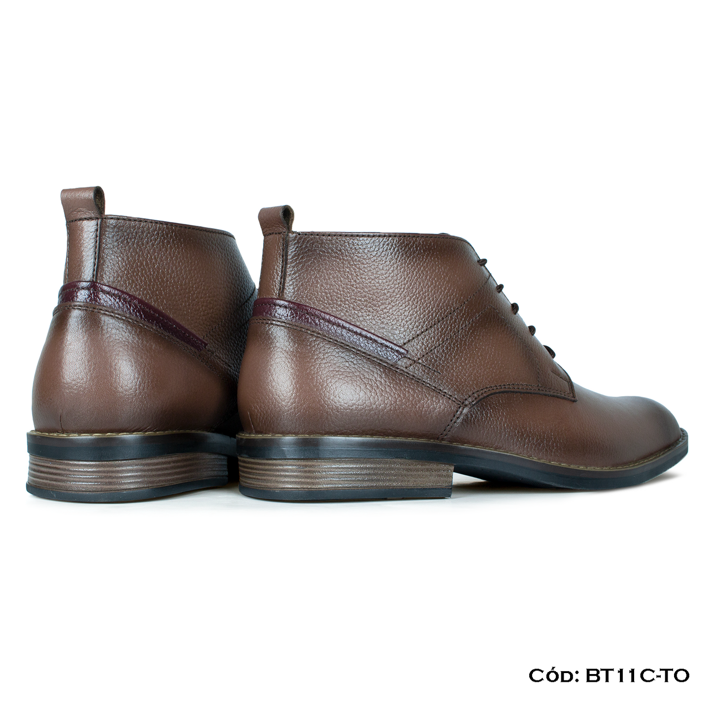 Botín Cuero Natural Toffee— Horma Grande (BT11C-TO)