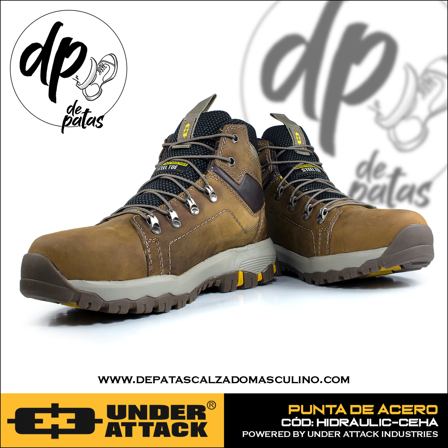 Under Attack botín con punta de acero (HIDRAULIC-CEHA) horma exacta