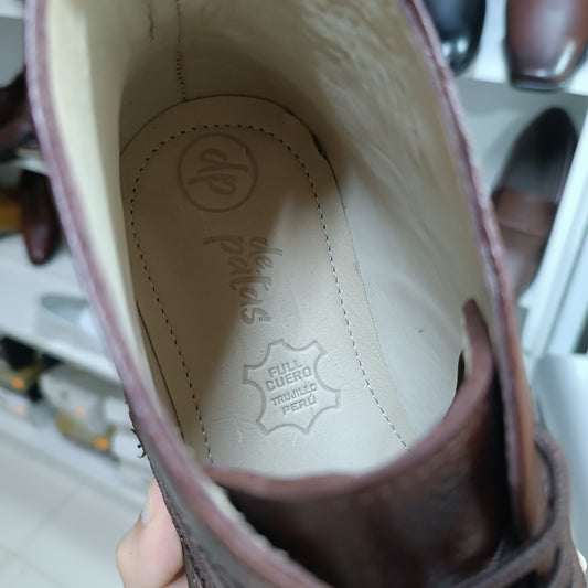 Botines de cuero, full badana (BT11B-BOR) horma grande