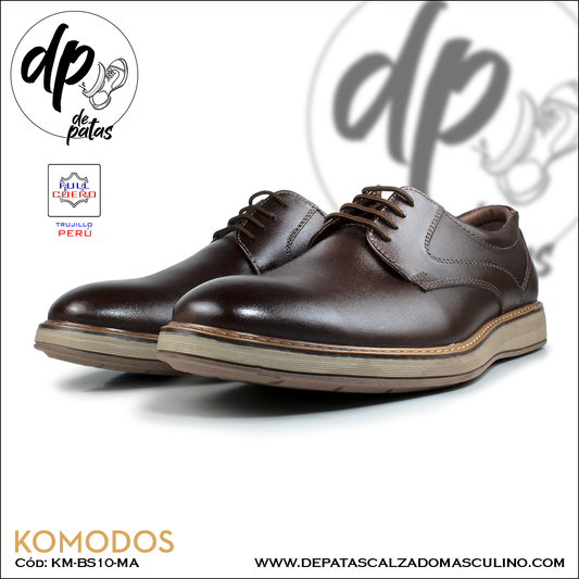 Calzado masculino, estilo casual, full cuero (KM-BS10MA) horma exacta