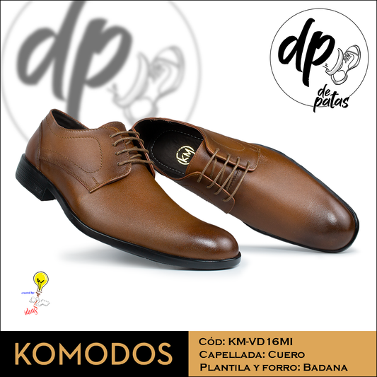Derby de vestir full cuero (KM-VD16MI) horma exacta