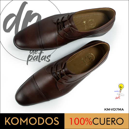Derby de vestir full cuero (KM-VD7MA) horma exacta