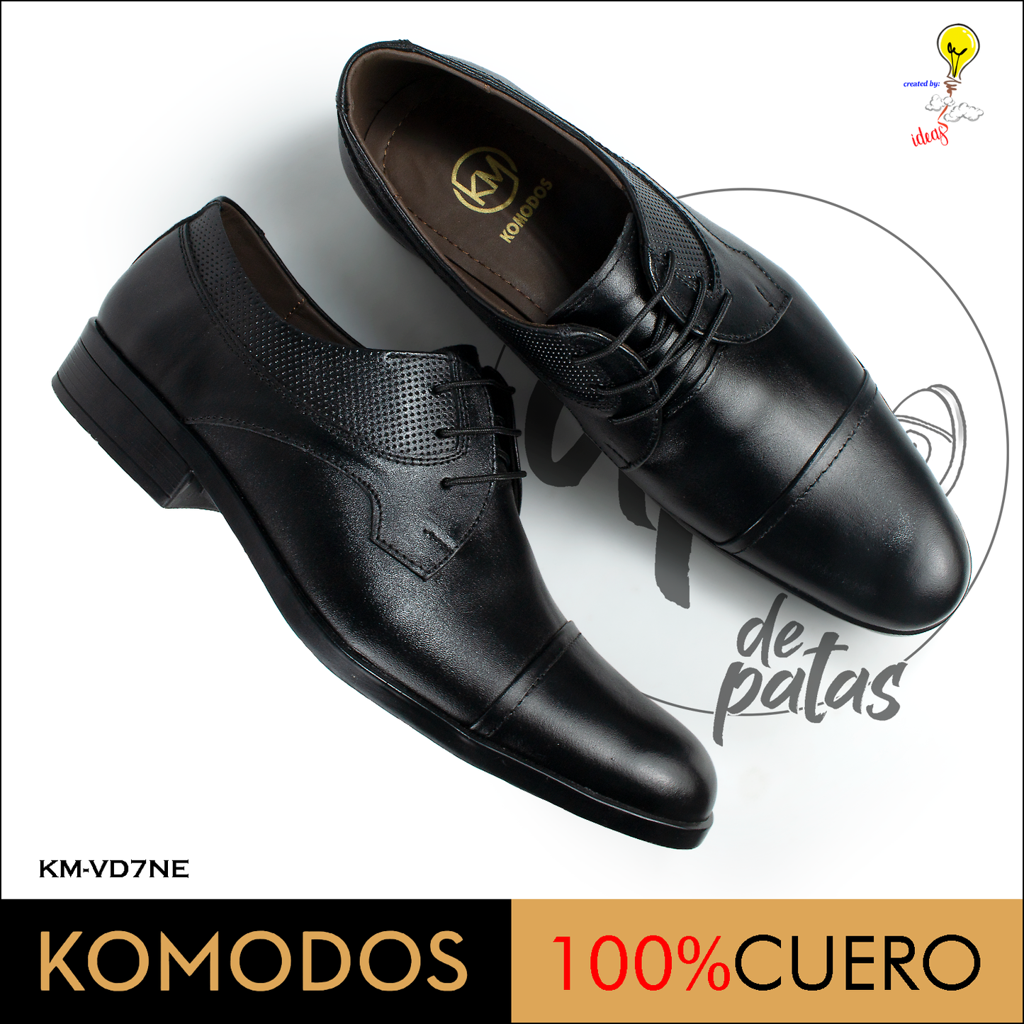 Derby de vestir (KM-VD7NE) horma exacta