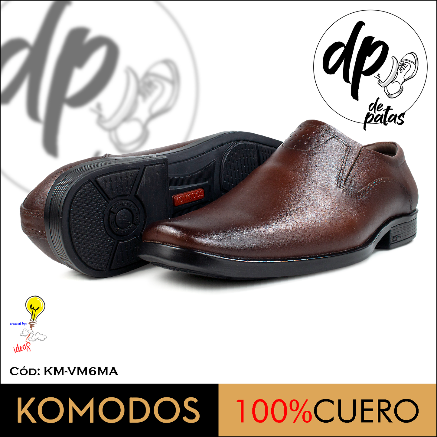 Mocasín de vestir (KM-VM6MA) horma grande