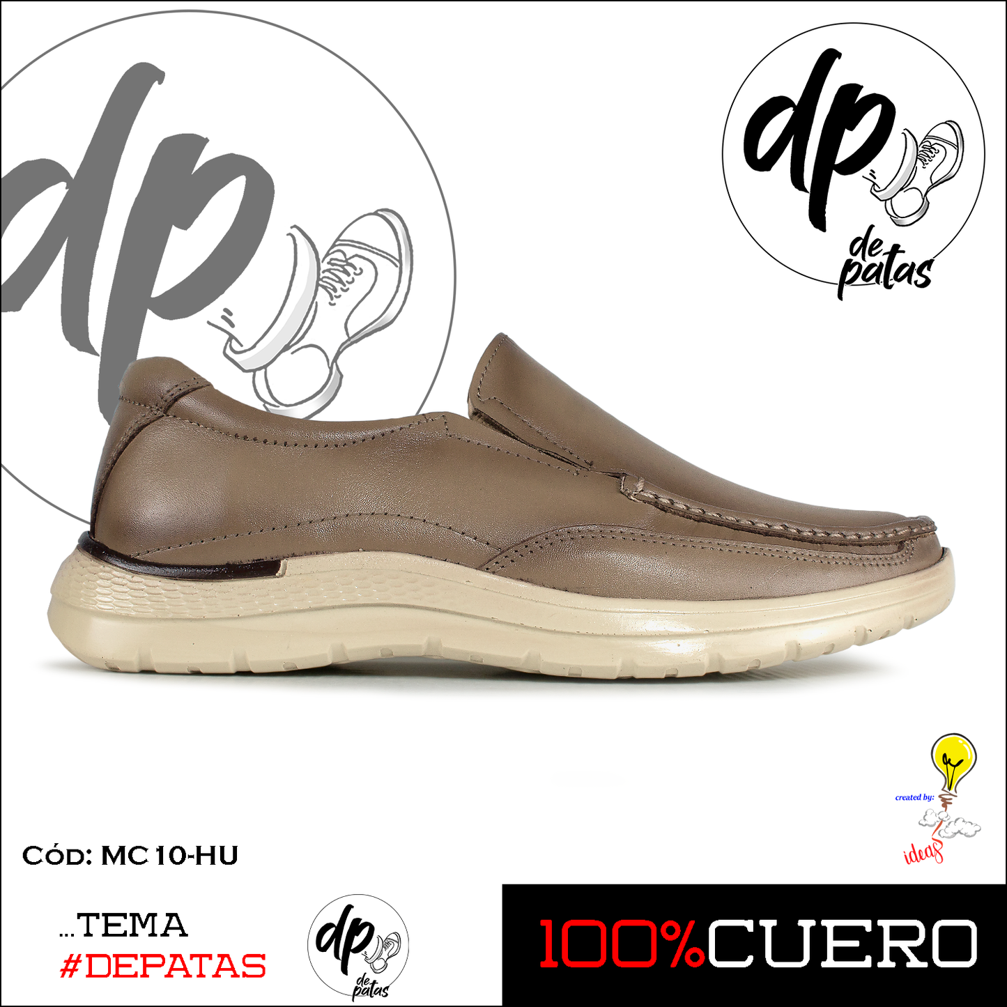 Mocasín casual (MC10-HU) horma exacta