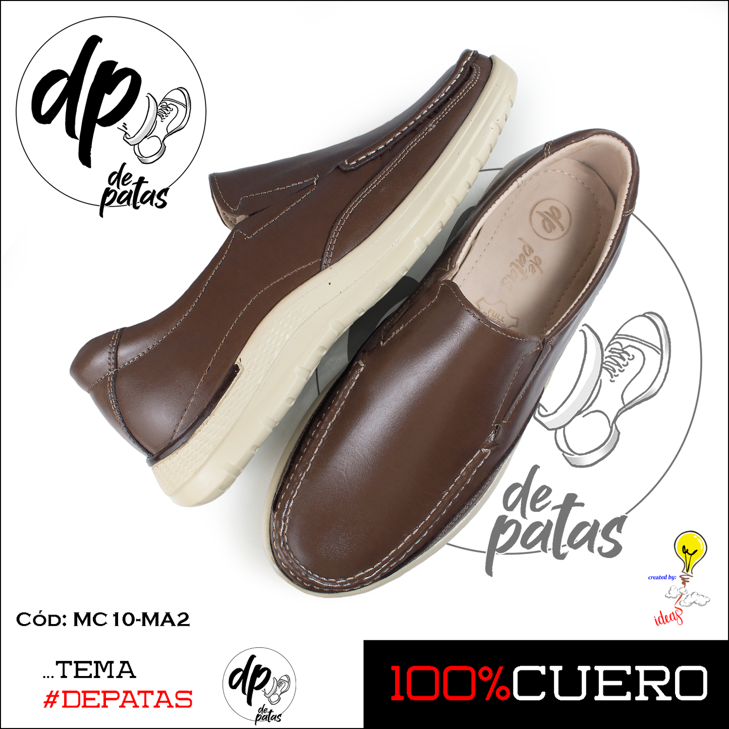 Mocasín casual (MC10-MA2) horma exacta