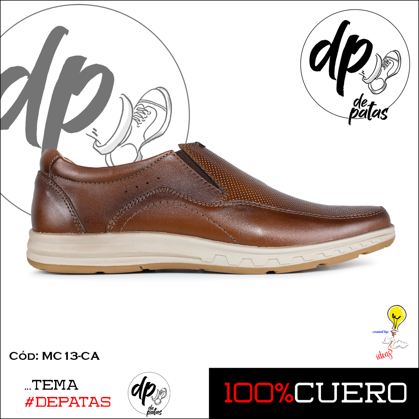 Mocasín casual (MC13-CA) horma grande