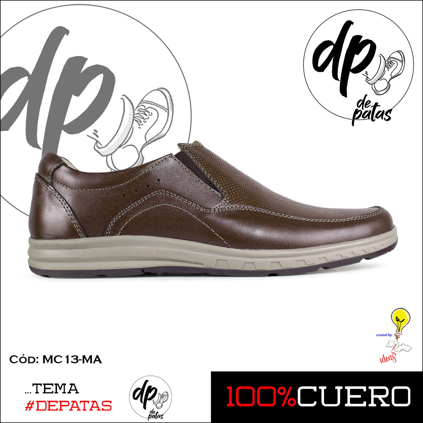 Mocasín casual (MC13-MA) horma grande