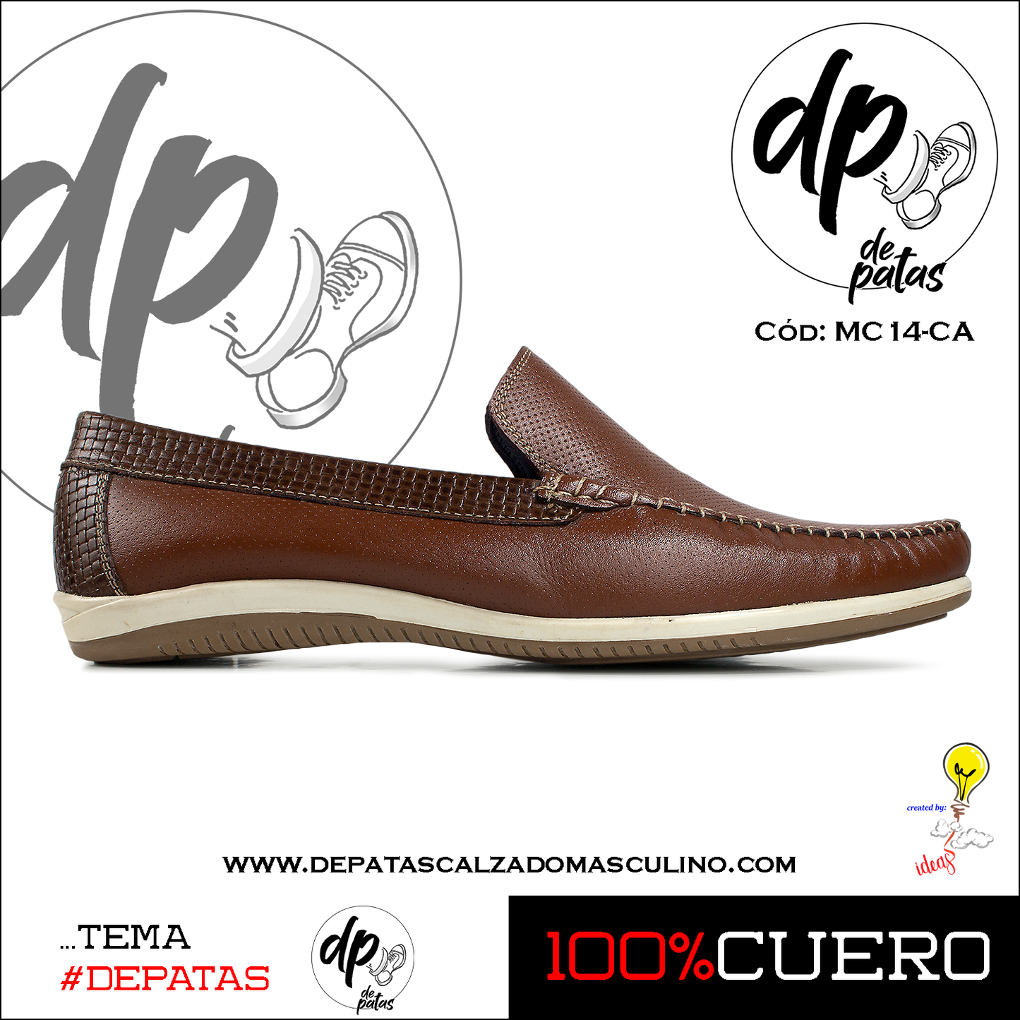 Mocasín casual (MC14-CA) horma exacta