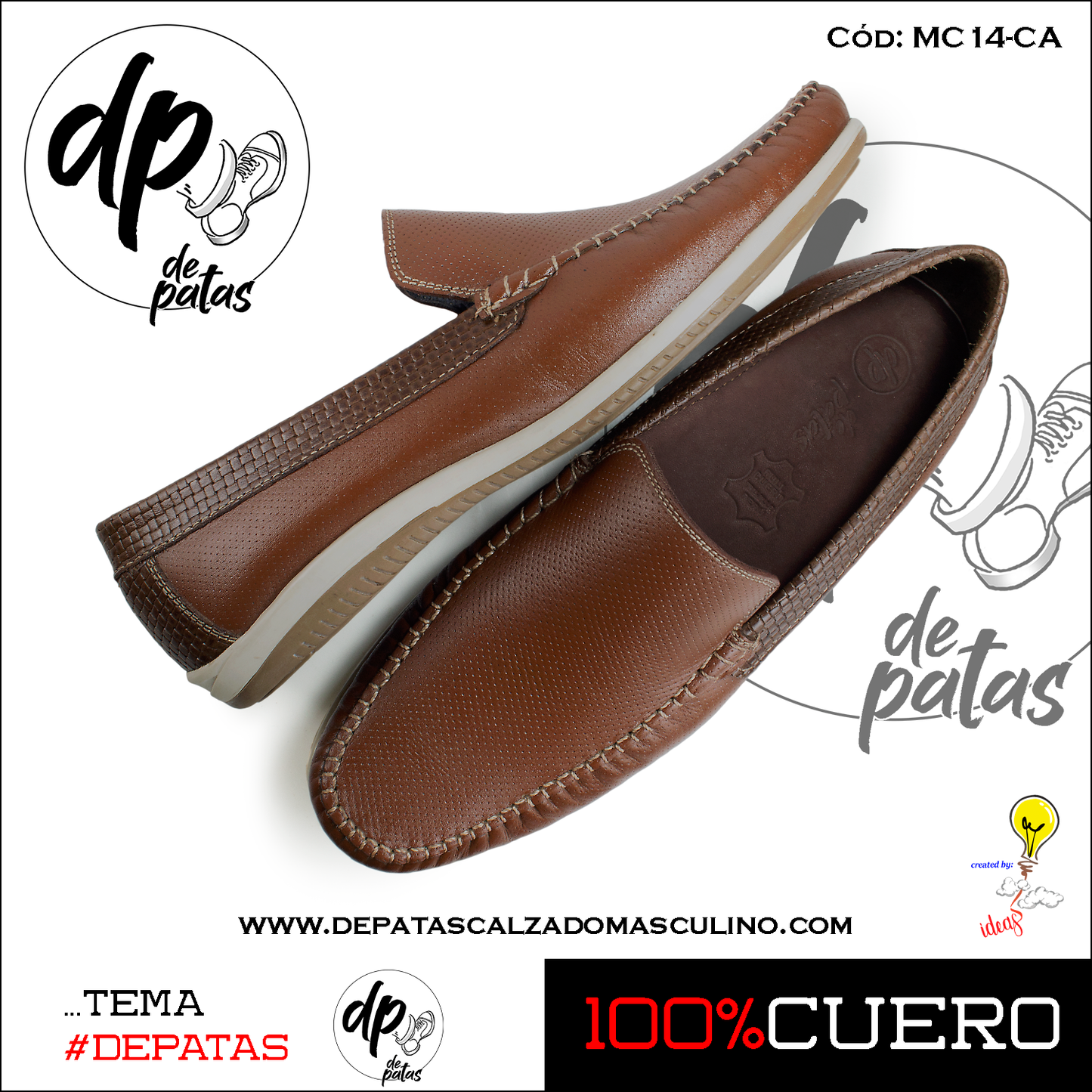 Mocasín casual (MC14-CA) horma exacta
