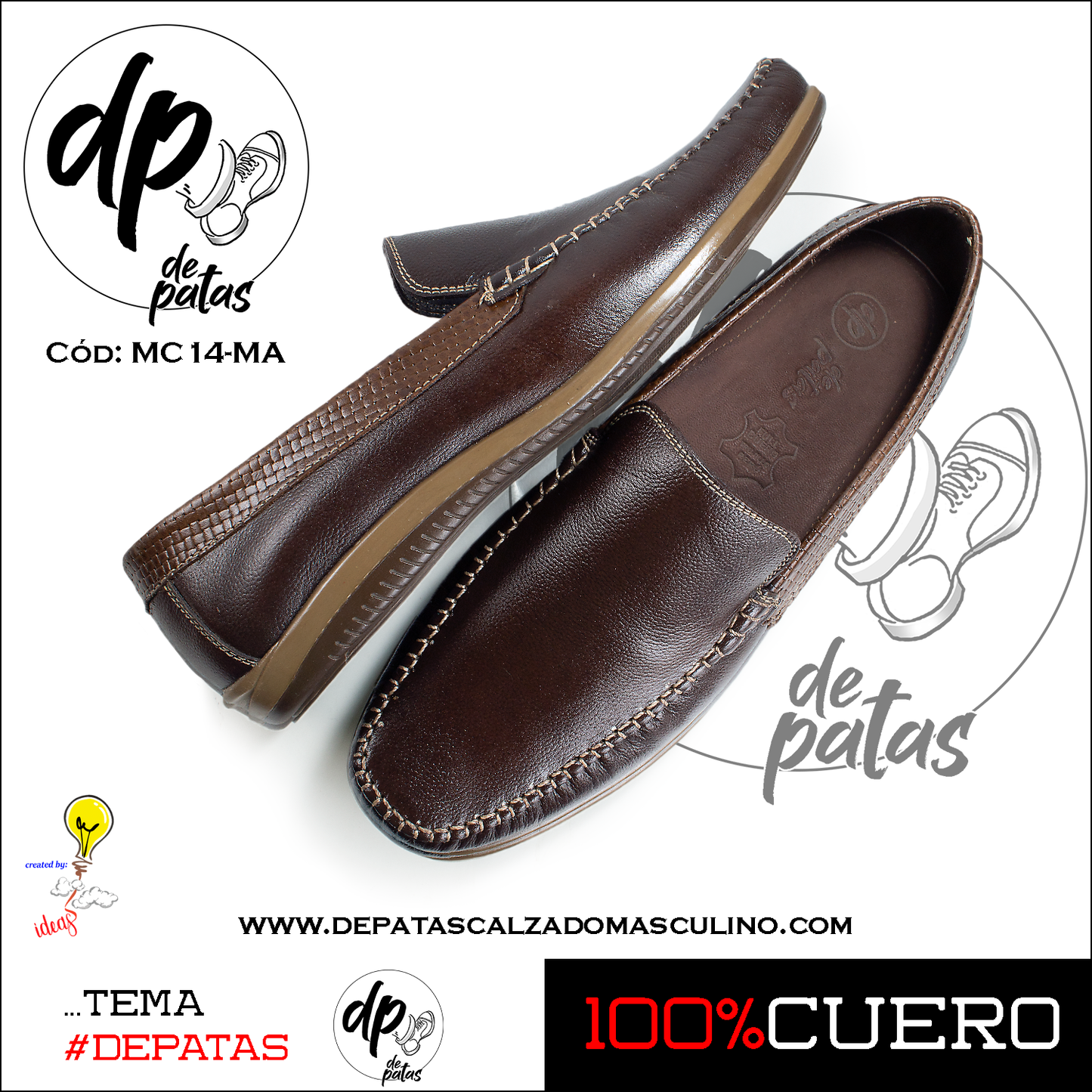 Mocasín casual (MC14-MA) horma exacta