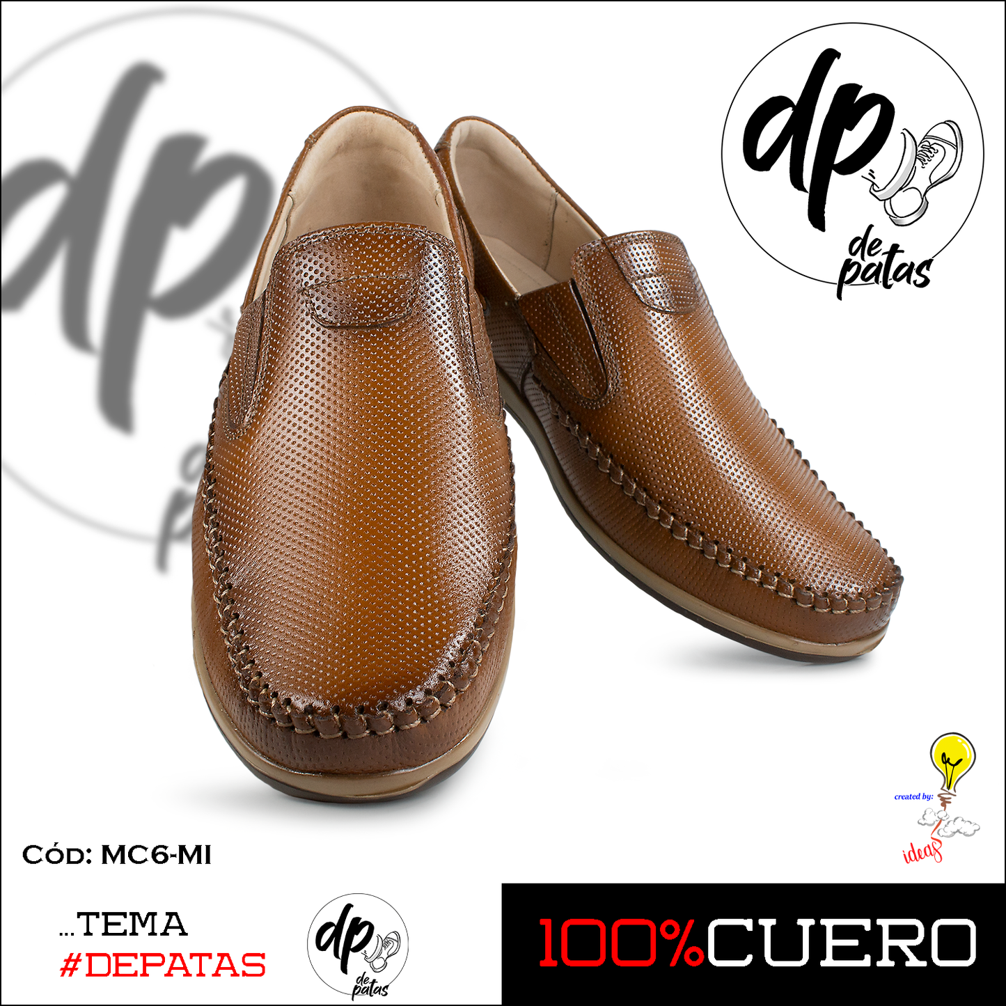 Mocasín casual (MC6-MI) horma grande