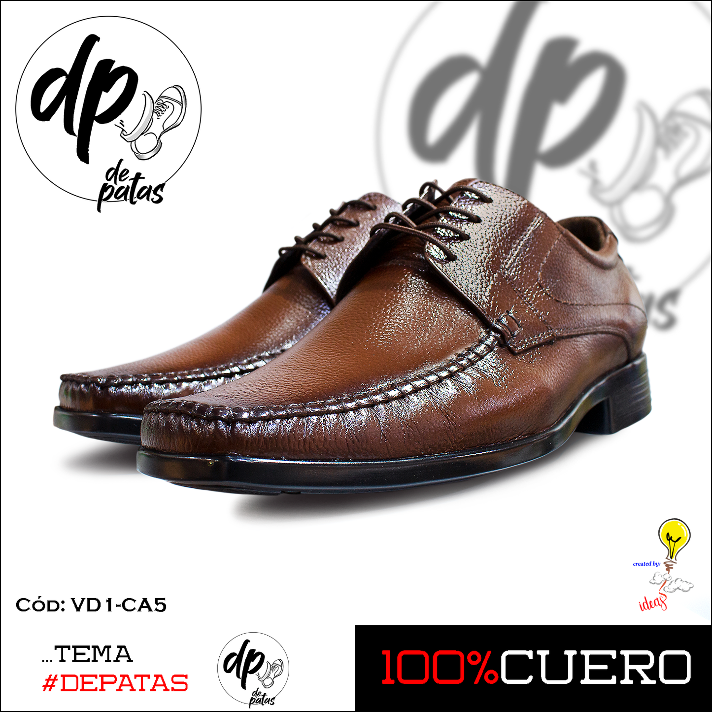 Derby de vestir (VD1-CA5) horma grande
