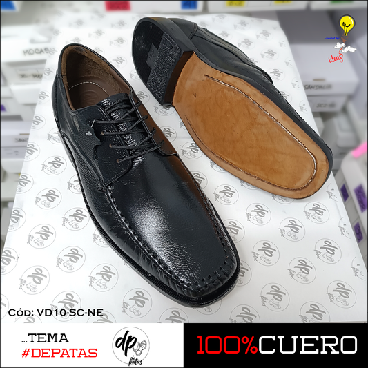 Derby de vestir (VD10-SC-NE) horma exacta