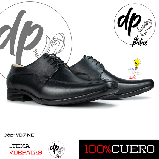 Derby de vestir (VD7-NE) horma exacta
