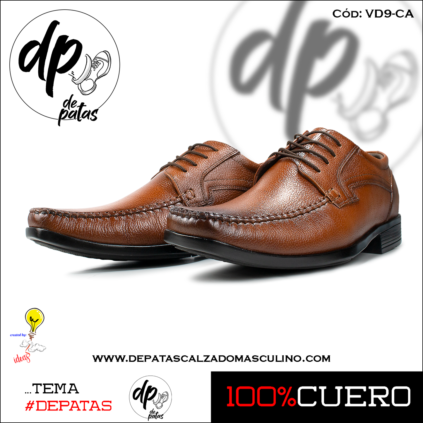 Derby de vestir (VD9-CA) horma grande