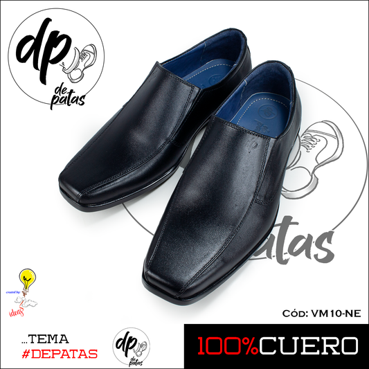 Mocasín de vestir (VM10-NE) horma exacta