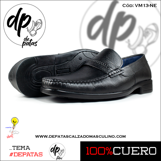 Mocasín de vestir (VM13-NE) horma grande