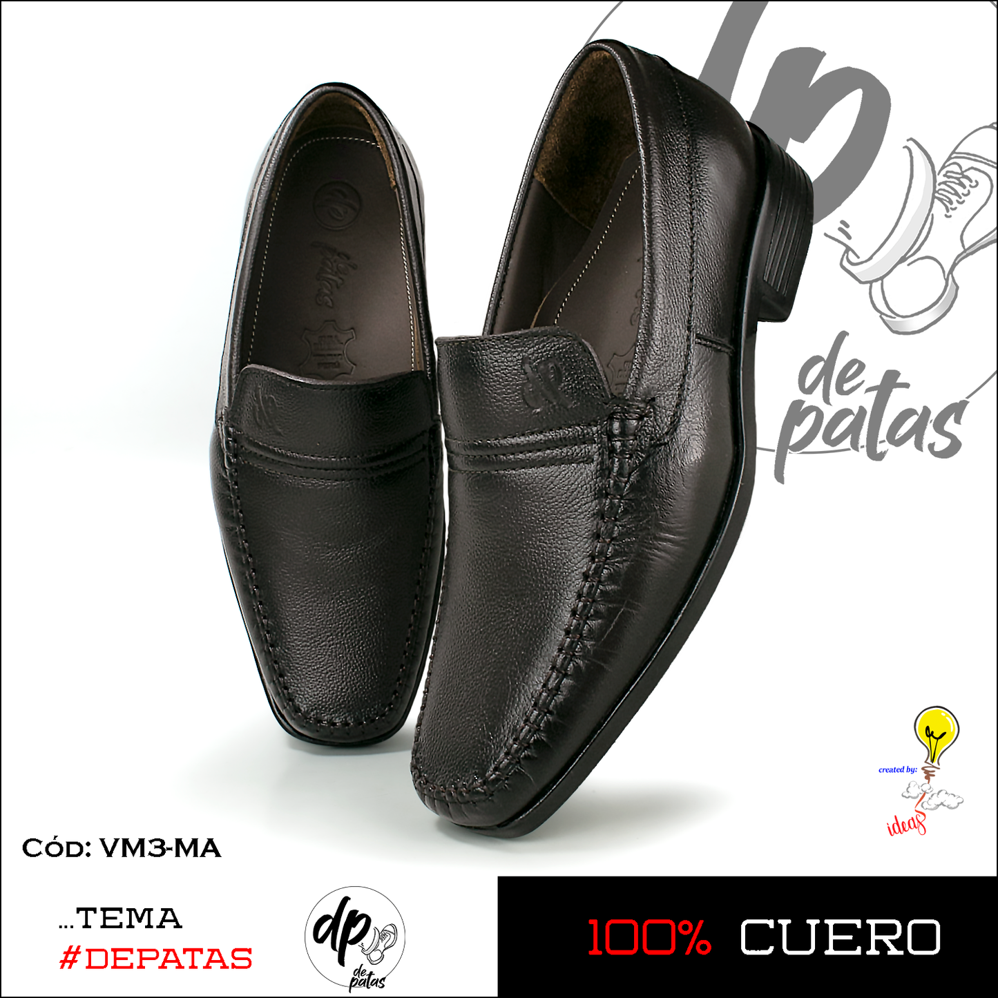 Mocasín de vestir (VM3-MA) horma grande