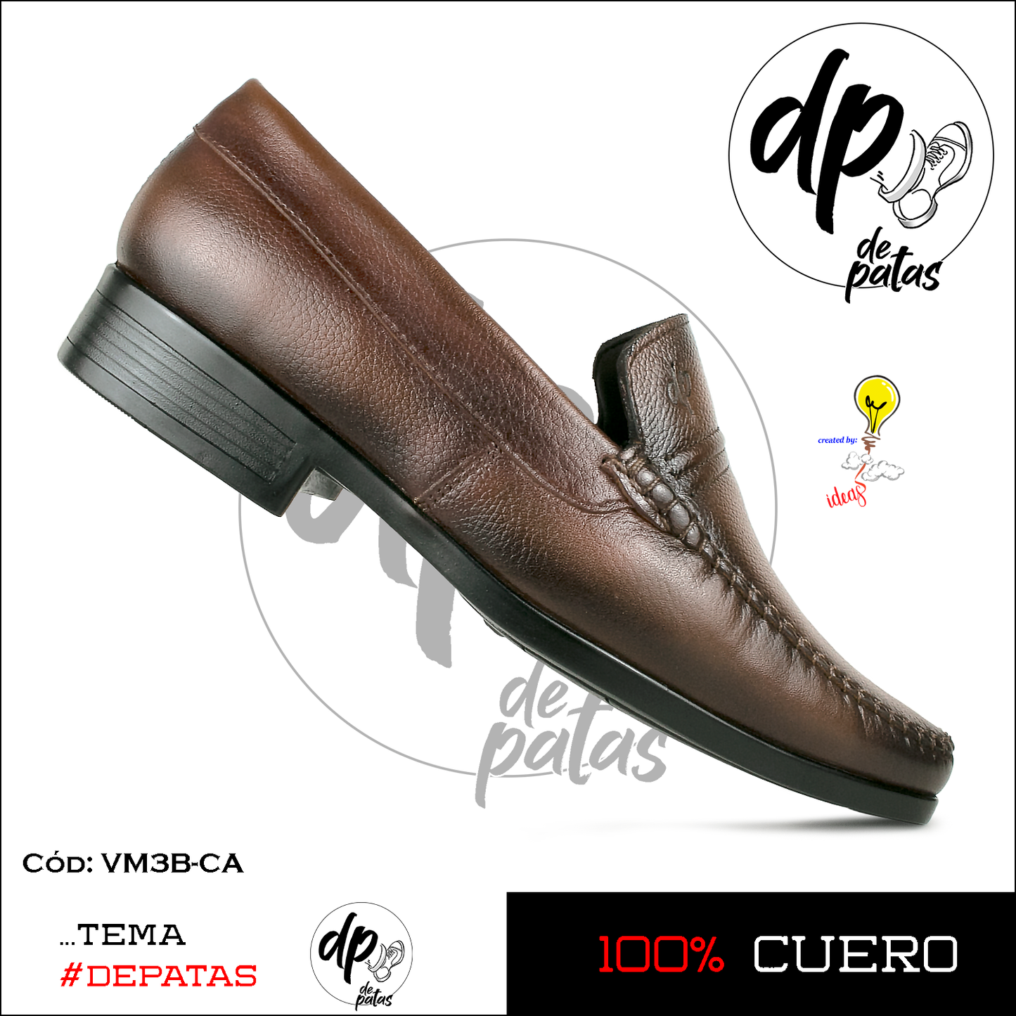 Mocasín de vestir (VM3B-CA) horma grande