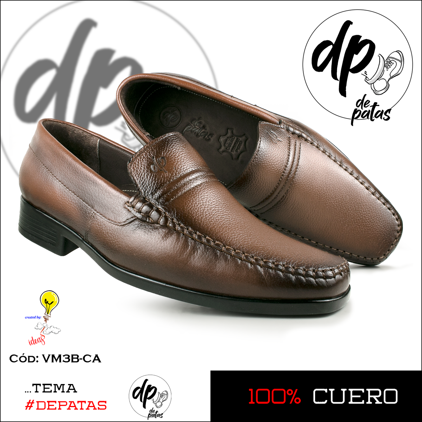 Mocasín de vestir (VM3B-CA) horma grande