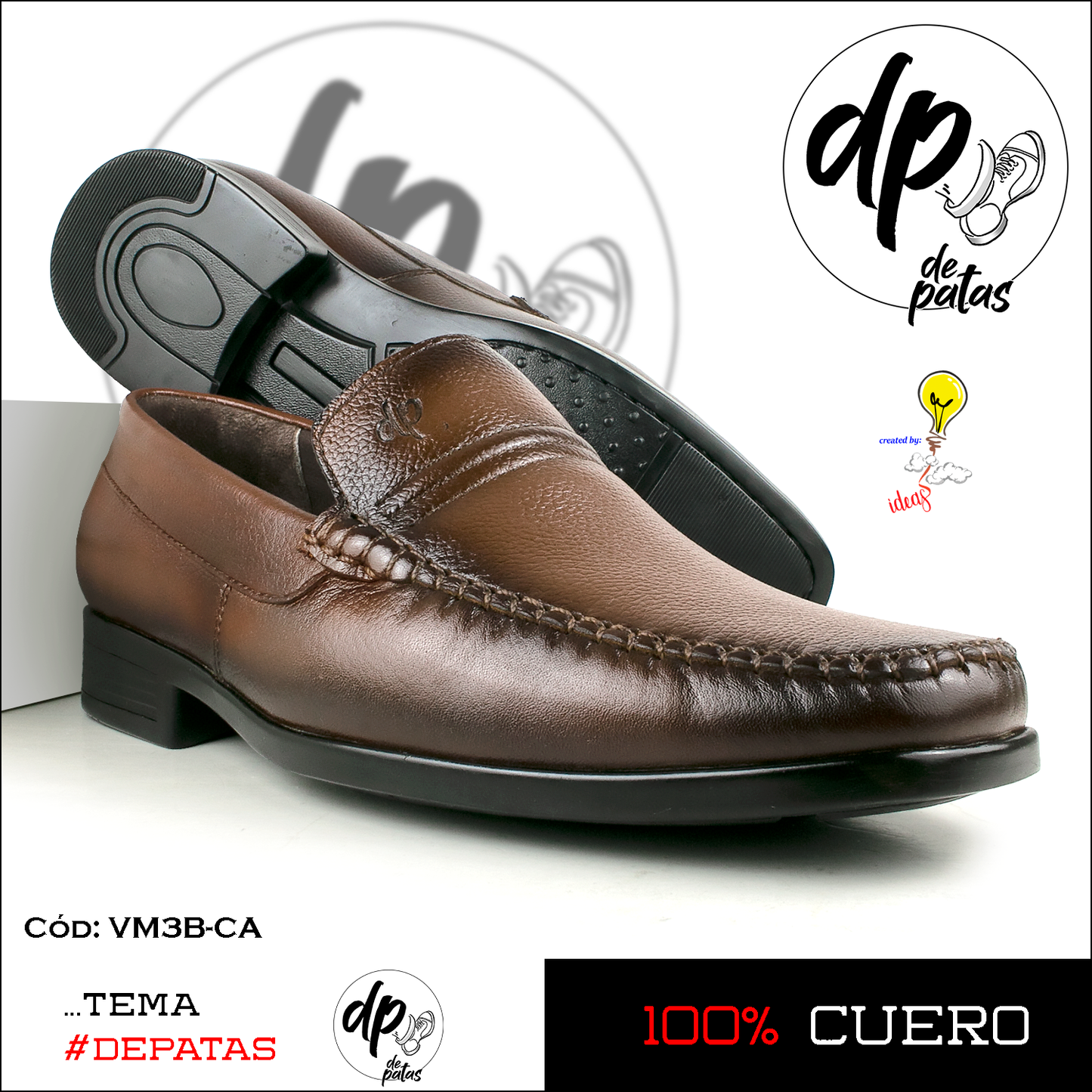 Mocasín de vestir (VM3B-CA) horma grande
