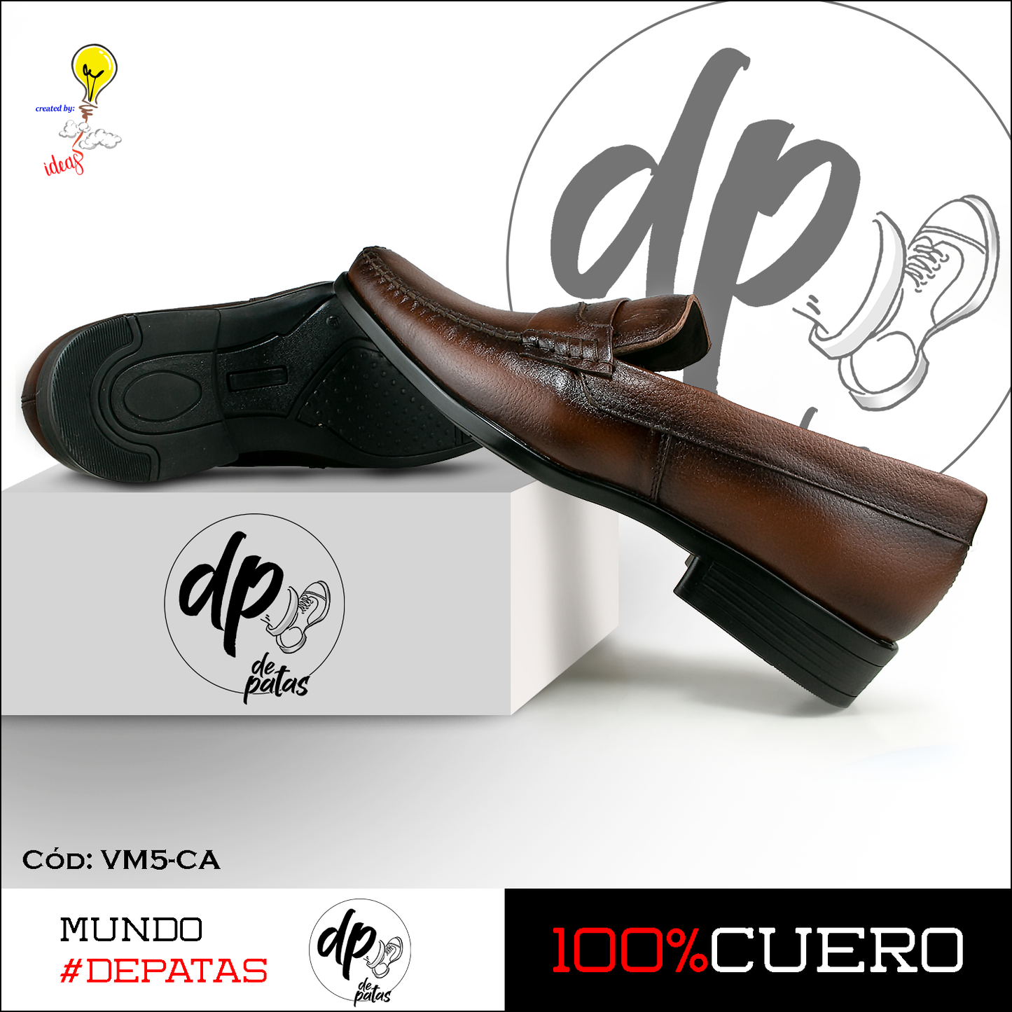 Mocasín de vestir (VM5-CA) horma grande