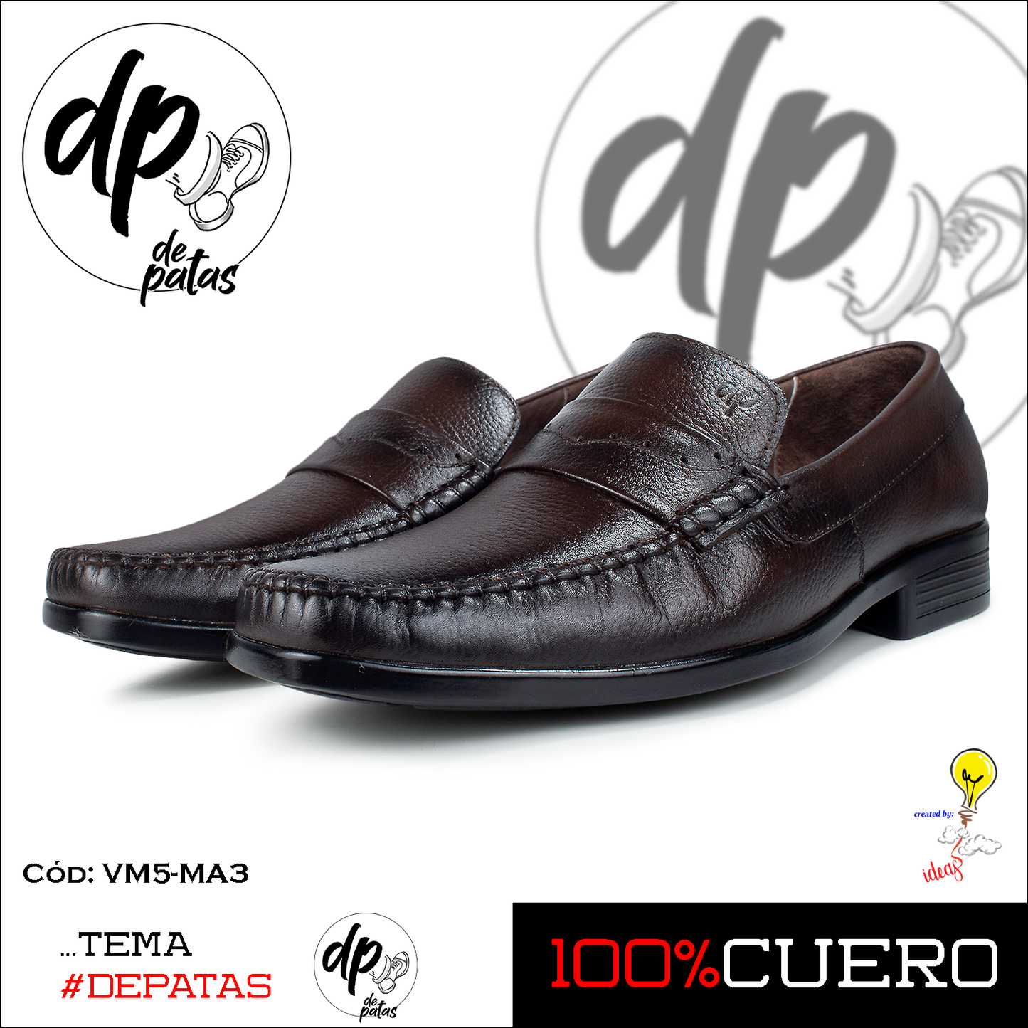 Mocasín de vestir (VM5-MA3) horma grande