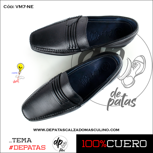 Mocasín de vestir (VM7-NE) horma grande