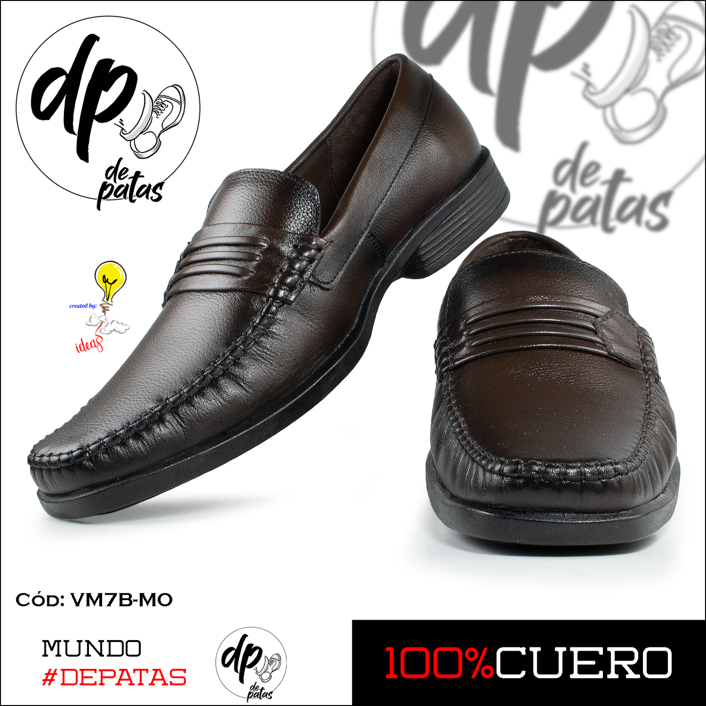 Mocasín de vestir (VM7B-MO) horma grande