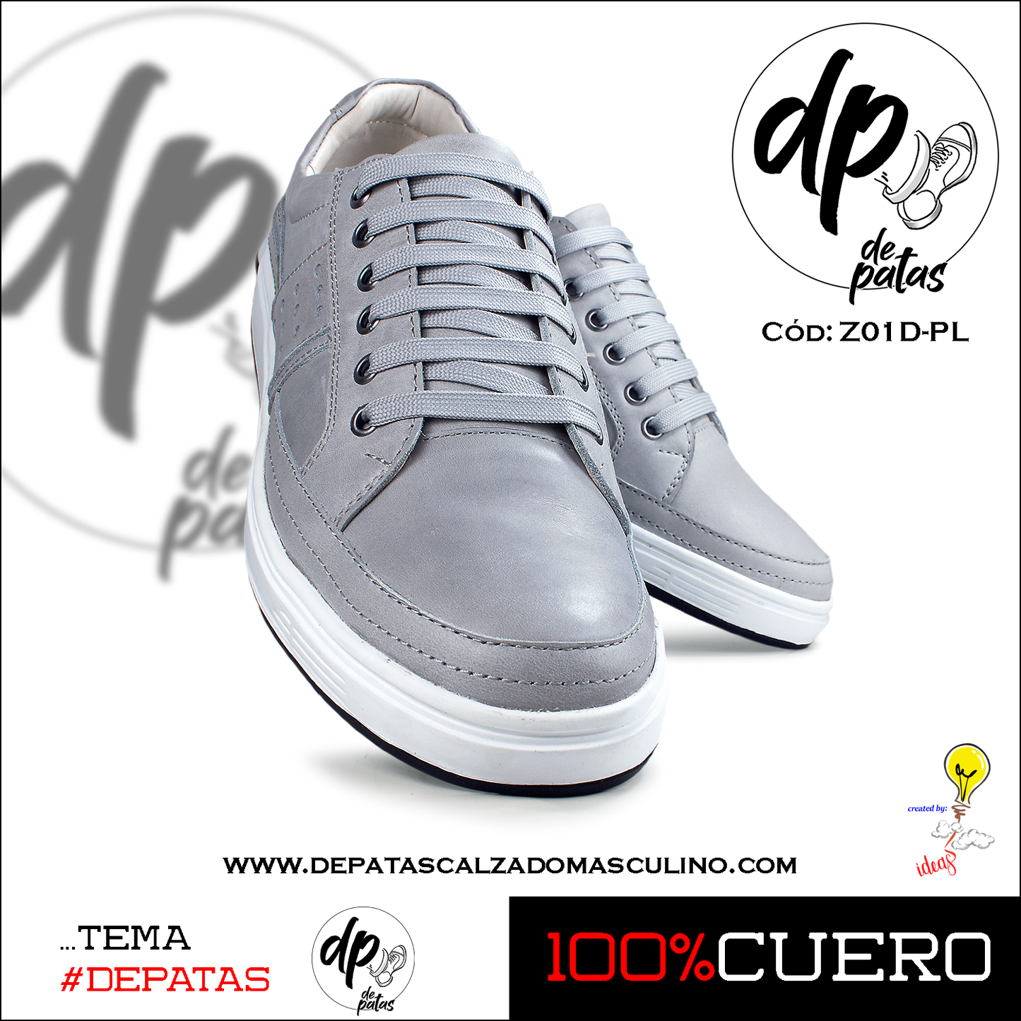 Zapatilla (Z01D-PL) horma grande