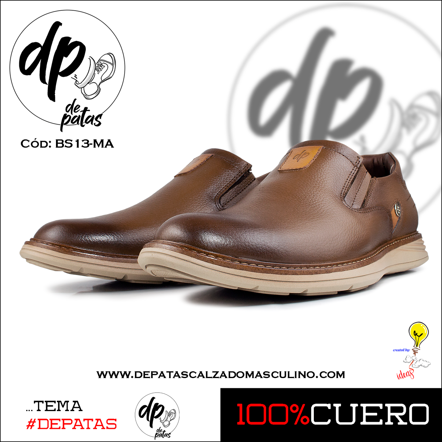 Mocasín casual (BS13-MA) horma grande