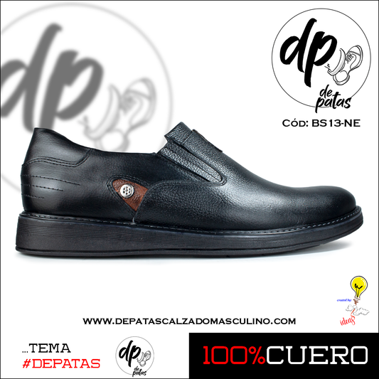 Mocasín casual (BS13-NE) horma grande