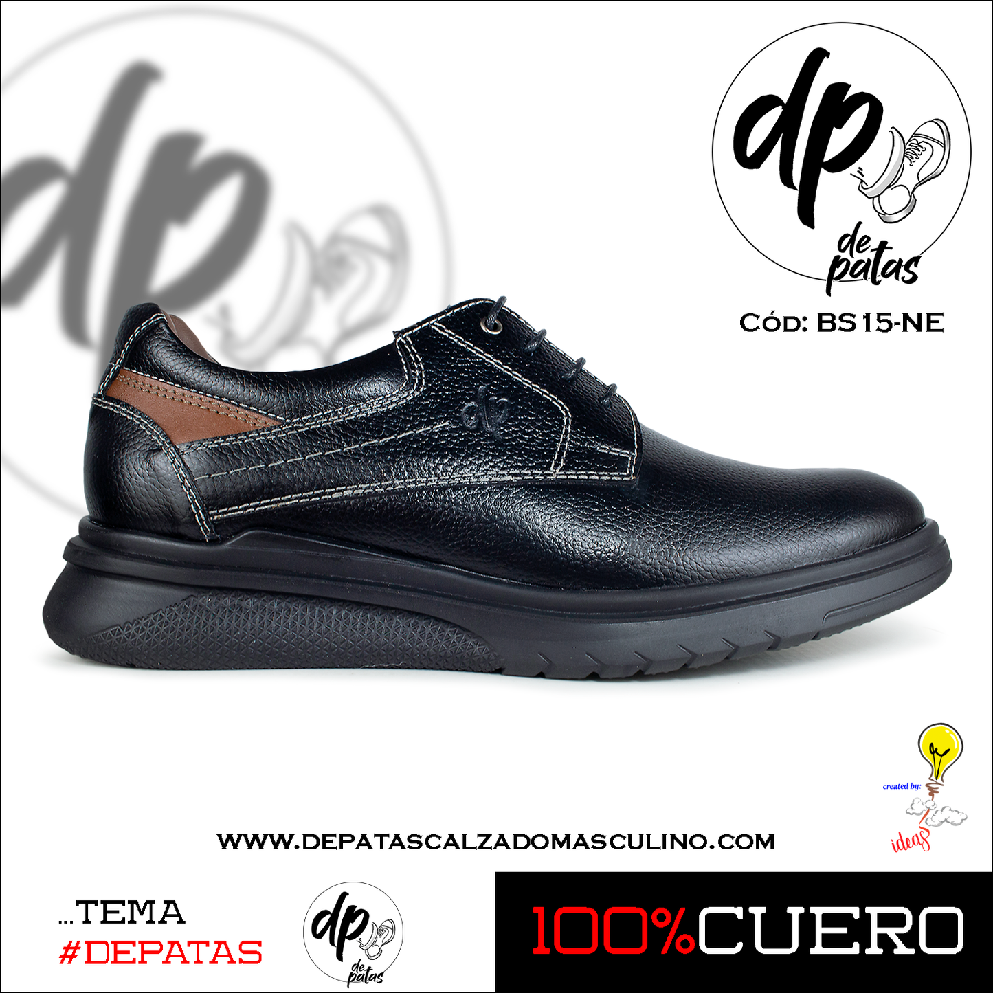 Derby casual (BS15-NE) horma exacta