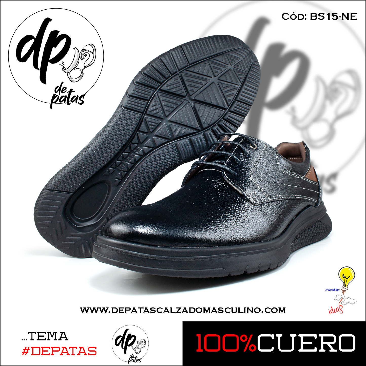 Derby casual (BS15-NE) horma exacta