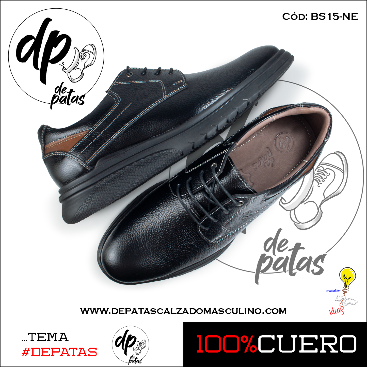 Derby casual (BS15-NE) horma exacta