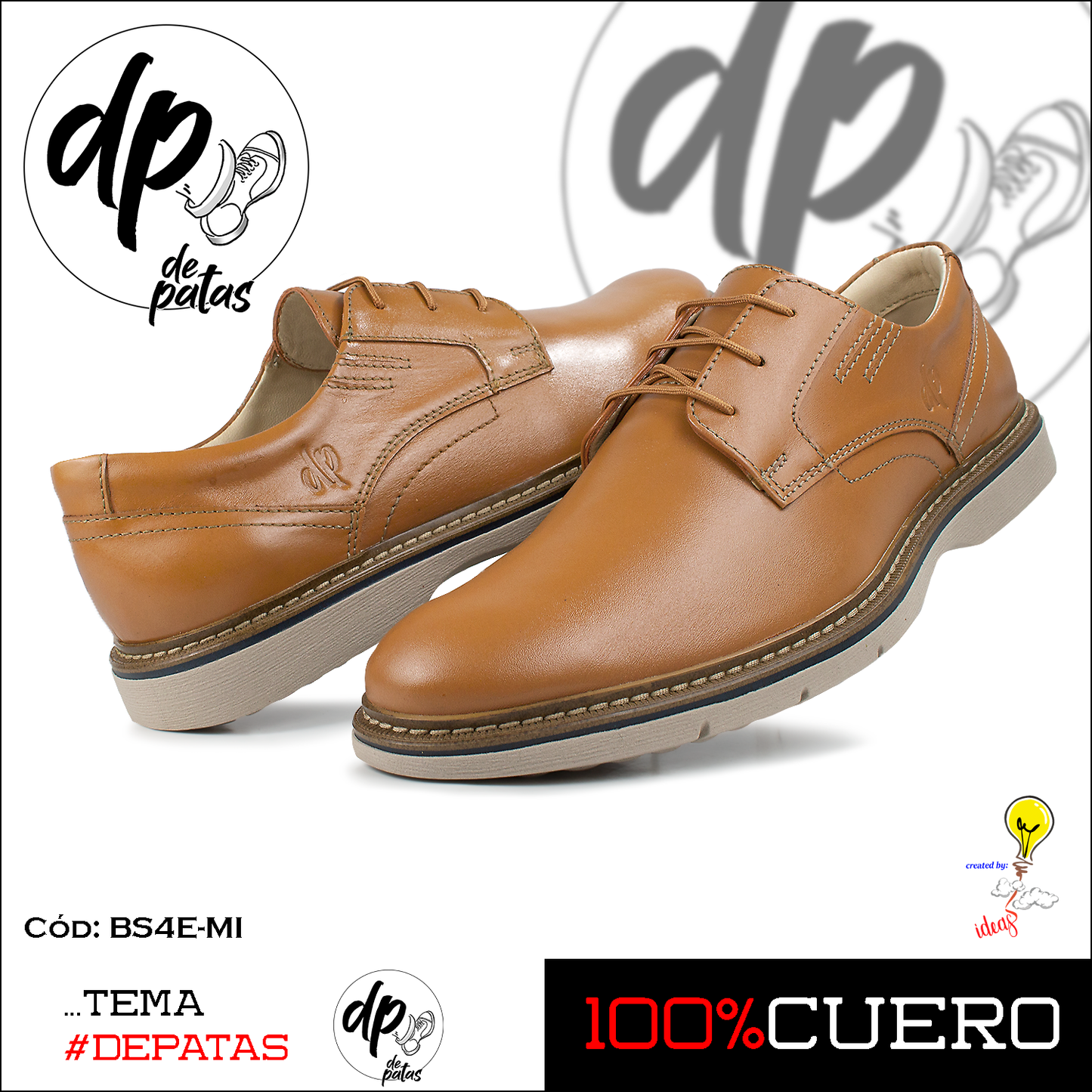 Derby casual (BS4E-MI) horma exacta