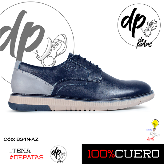 Derby casual (BS4N-AZ) horma exacta