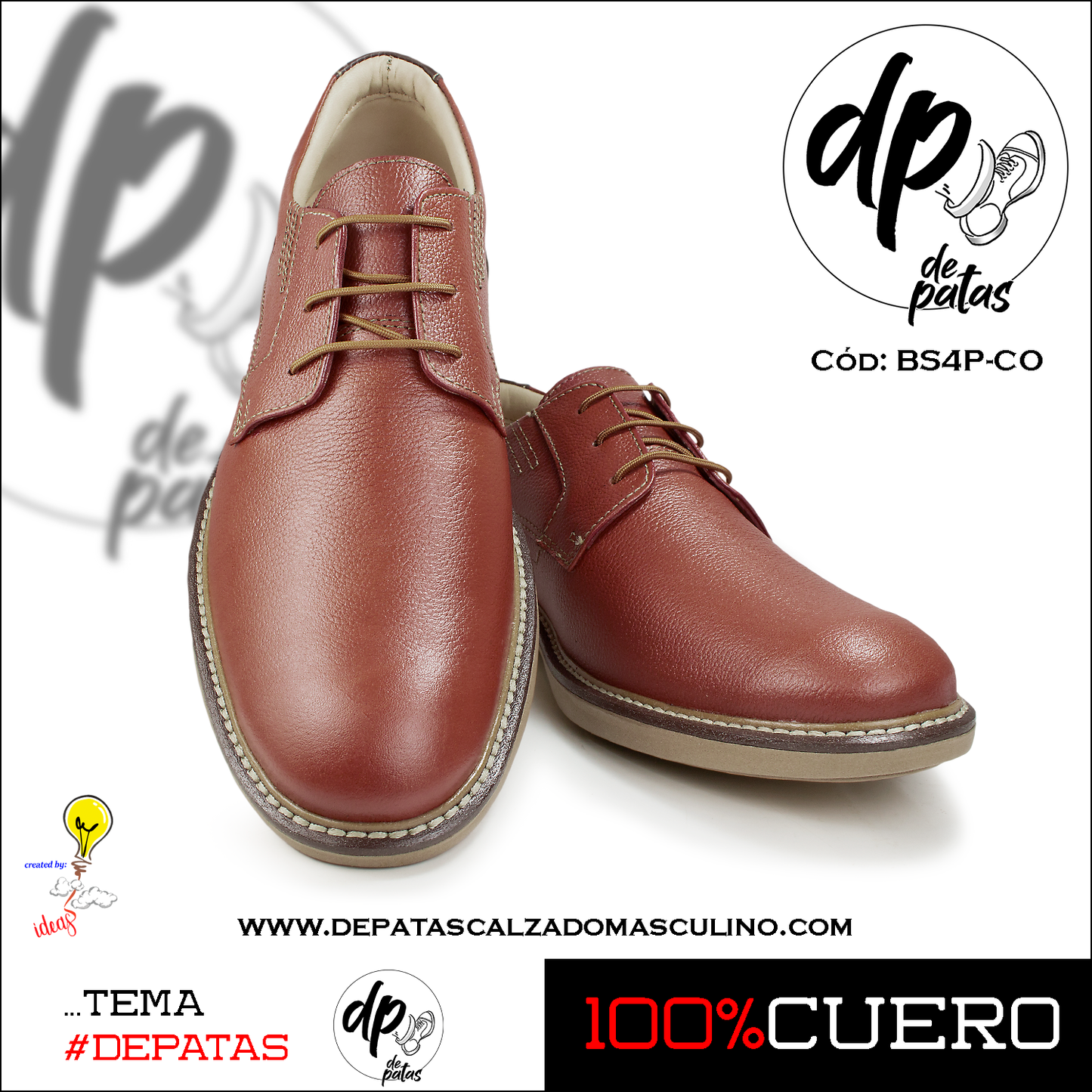 Derby casual (BS4P-CO) horma exacta