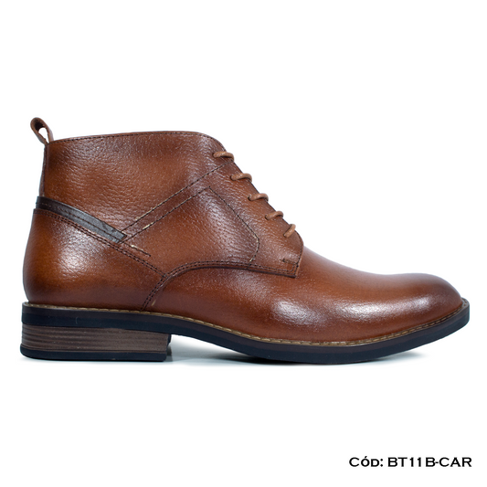Botín Cuero Natural Caramelo — Horma Grande (BT11B-CAR)