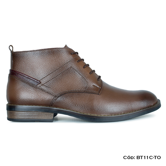 Botín Cuero Natural Toffee— Horma Grande (BT11C-TO)